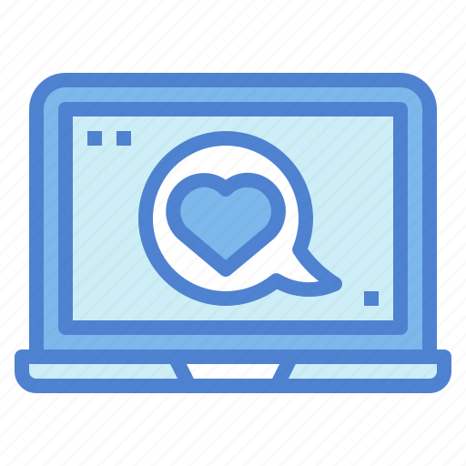 Computer, heart, laptop, love icon - Download on Iconfinder
