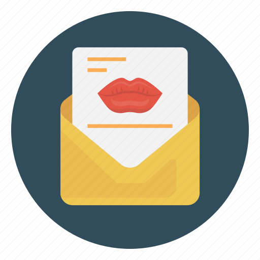 Envelope, kiss, letter, love, open icon - Download on Iconfinder