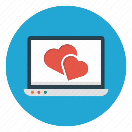 Laptop, love, online, romance, valentine icon - Download on Iconfinder