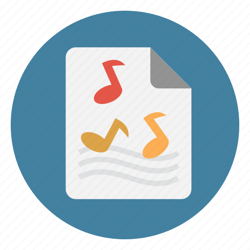 Document, file, melody, music, sheet icon - Download on Iconfinder