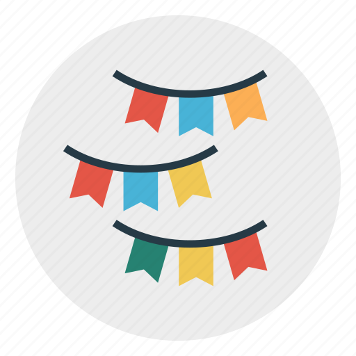 Buntings, decoration, event, party, smallflags icon - Download on Iconfinder