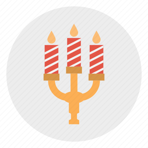 Candelabra, candles, decoration, light, party icon - Download on Iconfinder