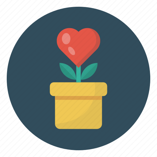 Flower, heart, love, plant, valentine icon - Download on Iconfinder
