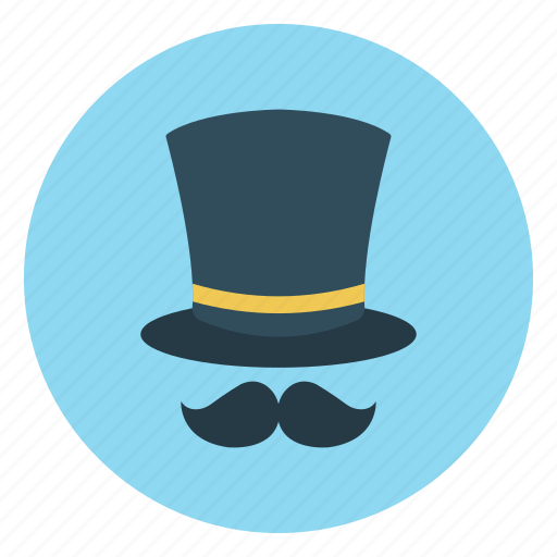 Cap, hat, magician, mustache, party icon - Download on Iconfinder