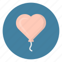 balloon, decoration, heart, love, valentine
