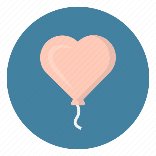 Balloon, decoration, heart, love, valentine icon - Download on Iconfinder