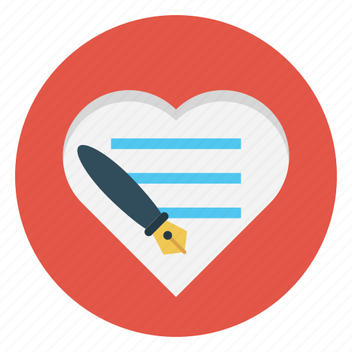 Heart, love, text, valentine, write icon - Download on Iconfinder