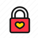 lock, padlock, love, heart, honeymoon, room, romance
