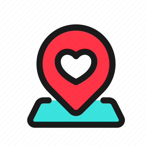 Wedding, location, place, pin, map, direction, navigation icon - Download on Iconfinder