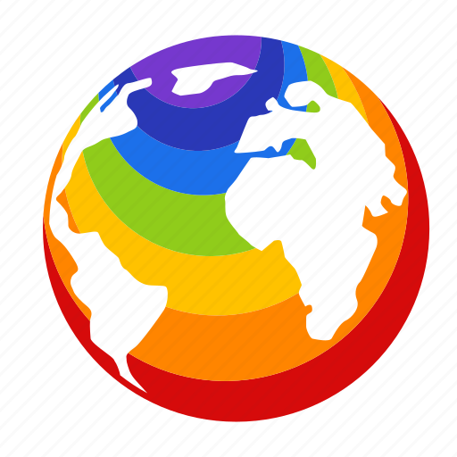 Gay, gay pride, global, lgbt, nation, rainbow, world icon - Download on Iconfinder