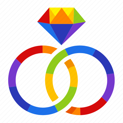Gay, marry, rings, wedding, couple, marriage, same-sex marriage icon - Download on Iconfinder