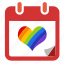 calendar, date, gay, gay pride, lgbt, rainbow 
