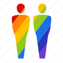 bisexual, couple, gay, gay pride, male, men, rainbow
