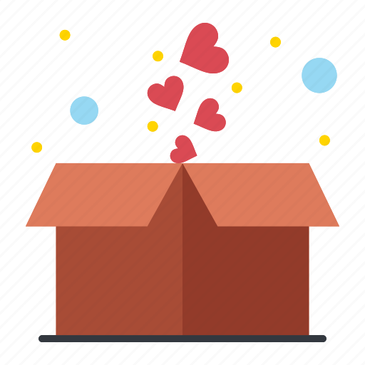 Box, gift, heart, package icon - Download on Iconfinder
