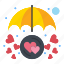 care, heart, in, love, protection, umbrella 