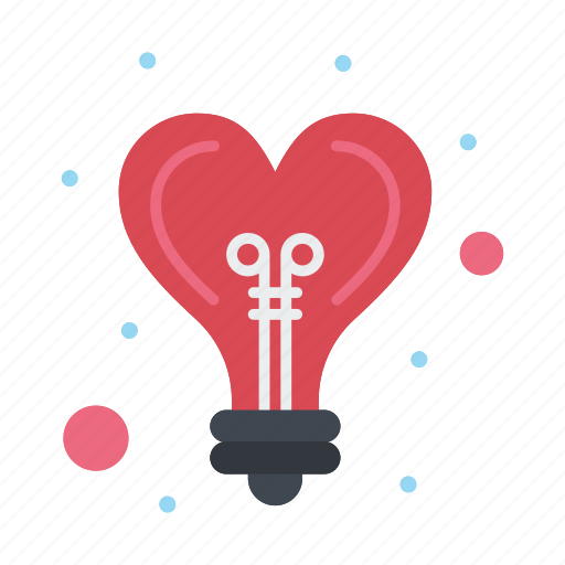 Bulb, heart, idea, light icon - Download on Iconfinder