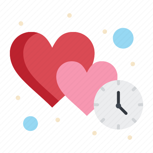 Clock, dating, heart, love, time icon - Download on Iconfinder