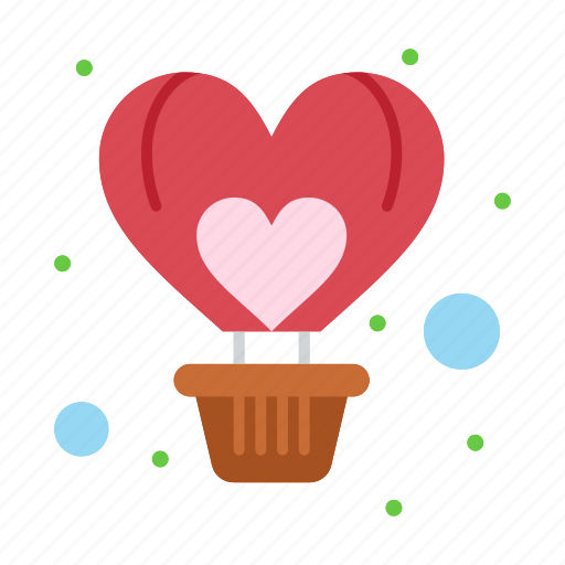 Air, balloon, flight, fly, heart icon - Download on Iconfinder