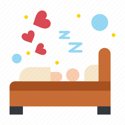 Bedroom, heart, hotel, love, sleep icon - Download on Iconfinder