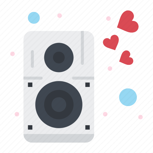 Heart, loud, music, speaker icon - Download on Iconfinder