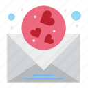 heart, love, mail, wedding