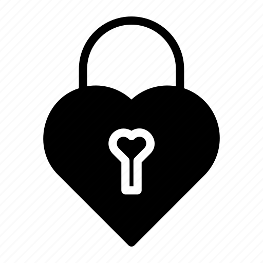 Lock, love, and, romance, fidelity, shaped, padlock icon - Download on Iconfinder