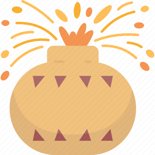 Fire, cracker, pot, firework, celebrate icon - Download on Iconfinder