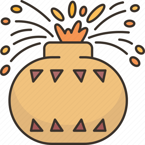 Fire, cracker, pot, firework, celebrate icon - Download on Iconfinder