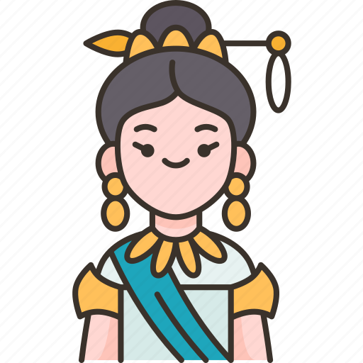Lady, thai, costume, beauty, contest icon - Download on Iconfinder