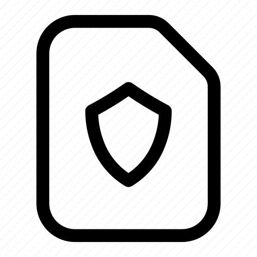 File, protected, safe, secured, shield, virus icon - Download on Iconfinder