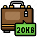 suitcase, kilogram, weight, travel 