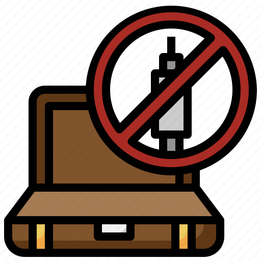 Syringe, banned, needle, sign, travel icon - Download on Iconfinder
