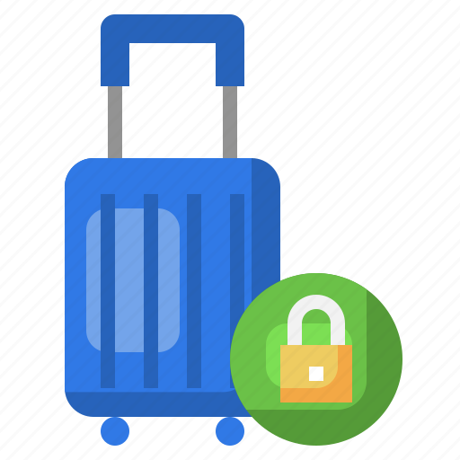 Lock, luggage, security, travel icon - Download on Iconfinder