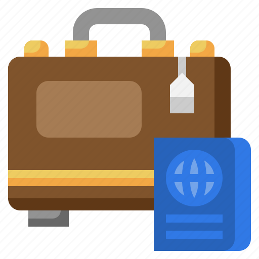 Passport, flight, suitcase, travel, holiday icon - Download on Iconfinder
