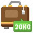 suitcase, kilogram, weight, travel 