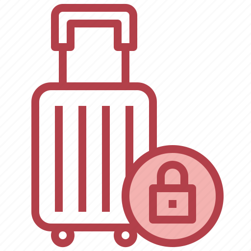 Lock, luggage, security, travel icon - Download on Iconfinder