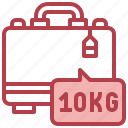 suitcase, kilogram, weight, travel, 10kg 