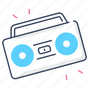 boombox, music, tape, disco