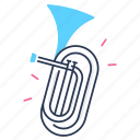 tuba, instrument, music, trumpet