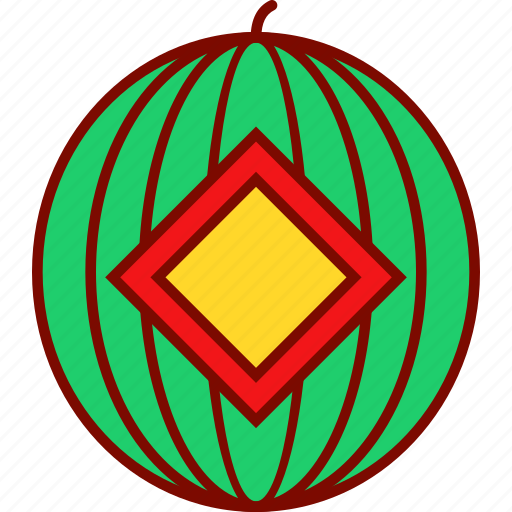 Fruit, lunar, prosperity, tet, watermelon icon - Download on Iconfinder