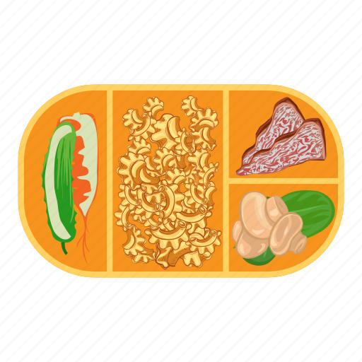 Cartoon, child, food, fruit, kid, lunchbox, pasta icon - Download on Iconfinder