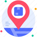 pin, location, destination, map, tracking, delivery, shipping, package, box