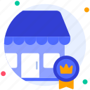 premium store, high quality, badge, star, store, ecommerce, online shop, marketing, shopping