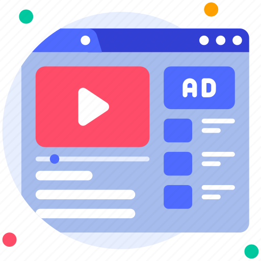 Ads, video, adsense, play, marketing, promotion, advertising icon - Download on Iconfinder