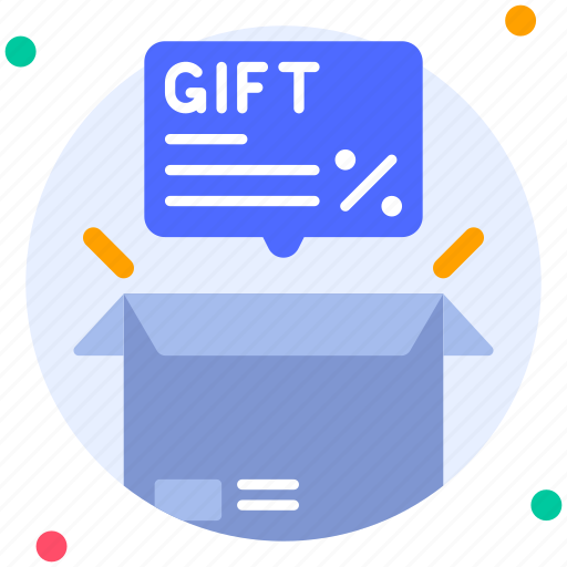 Gift, box, package, delivery, discount, marketing, promotion icon - Download on Iconfinder