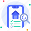 find house, search, magnifier, online, mobile phone, real estate, property, home, house 