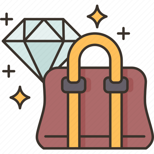 Diamond, bag, luxury, asset, wealth icon - Download on Iconfinder