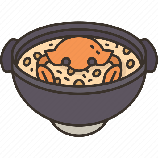 Crab, porridge, food, breakfast, chinese icon - Download on Iconfinder