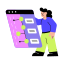 holographic, display, projection, simulation, schedule, planning 