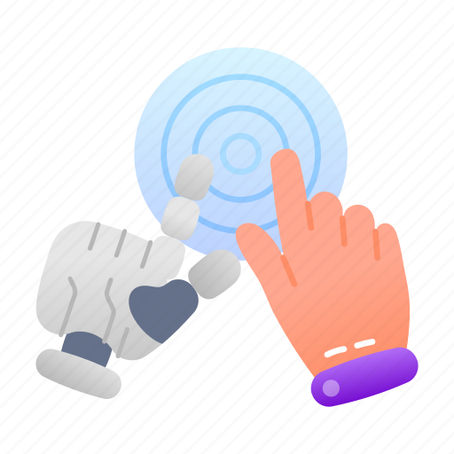 Ai, interaction, robotics, touch, technology, hands icon - Download on Iconfinder